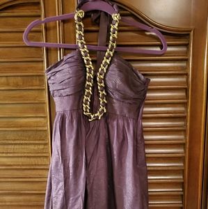 Purple Halter Dress